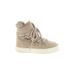 Kendall & Kylie Sneakers: Tan Print Shoes - Women's Size 6 - Round Toe