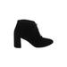 Tosca Blu Ankle Boots: Black Solid Shoes - Women's Size 39 - Almond Toe