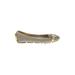 MICHAEL Michael Kors Flats: Gold Shoes - Women's Size 6 1/2 - Round Toe