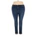 Nicole Miller New York Jeans - High Rise: Blue Bottoms - Women's Size 18