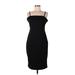 Shein Casual Dress - Party Square Sleeveless: Black Solid Dresses - Women's Size Large