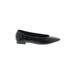 Zara Flats: Slip-on Chunky Heel Work Black Print Shoes - Women's Size 38 - Pointed Toe