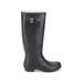 Hunter Rain Boots: Black Print Shoes - Women's Size 8 - Round Toe