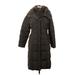 Cole Haan Coat: Knee Length Brown Solid Jackets & Outerwear - Women's Size Large
