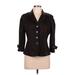 AK Anne Klein Jacket: Short Black Print Jackets & Outerwear - Women's Size 12