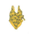 Agua Bendita x Target One Piece Swimsuit: Yellow Graphic Swimwear - Women's Size 1X