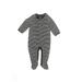 Baby Gap Long Sleeve Outfit: Gray Stripes Bottoms - Size 6-12 Month