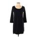 Club Monaco Casual Dress - Shift: Blue Solid Dresses - Women's Size 4