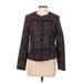 Black Saks Fifth Avenue Jacket: Short Burgundy Jackets & Outerwear - Women's Size 8
