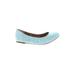 Amazon Essentials Flats: Blue Solid Shoes - Women's Size 9 - Almond Toe