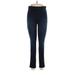 Gloria Vanderbilt Jeggings - Mid/Reg Rise: Blue Bottoms - Women's Size 8 - Dark Wash