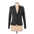 H&M Blazer Jacket: Below Hip Gray Jackets & Outerwear - Women's Size 8