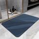 Bath mat, Bathroom Bath Mat Mats Non Slip Washable 28x47in Diatomite Stone Bath Mat Quick Dry Large Diatomaceous Earth Bath Mat, Shower Mat Outside Shower, Non Slip Bath Mats for Bathroom Floor, Blue