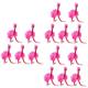 BESTonZON 15 Pcs String Toys for Stich Plush Stuffed Dogs for Ostrich Puppets Doll Scrump Plush Puppets for Hanging Flamingo Decorations Soft Toy Wooden Girl Animal Pink Child