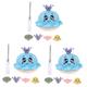 UPKOCH 3 Sets Induction Water Spray Ball Bath Time Toys Octopus Water Toy Octopus Baby Toy Sprinkler Bath Toy Baby Octopus Toy Baby Bathtub Toy Animal Bathtub Toy Child Abs Spray Water