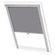 vidaXL Blackout Roller Blind, Grey MK04, Polyester Fabric with Aluminium Coating, Heat Retentive, Adjustable, Easy to Install