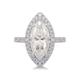 14K White Gold Moissanite Engagement Rings for Women, Marquise Women's Engagement Ring Womens Engagement Ring Size T 1/2