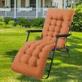 KYMMPL Classic Design Sunlounger Cushion Only Portable Rocking Chair Cushions Simple Anti-slip Bench Cushions for Outdoor Furniture Soft Deck Chair Cushion (Light Coffee,150 * 55)