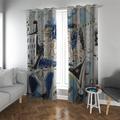 TOANGWALL Pablo Picasso Style Blackout Curtains for Living Room Bedroom Home Decor Notre Dame De Paris Thermal Insulated Window Drapes 2 Panels W55xL72in