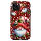 Hülle für iPhone 11 Pro Red Summer Gnome Graphic For Women Girls Unique Strawberry
