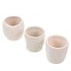 POPETPOP 3pcs Blank Flower Pot Graffiti Flower Pot Ceramic Vases for Flowers Unfinished Flower Pot Flower Pots for Flower Vases for Centerpieces White Ceramics To Color Flower Stand Child