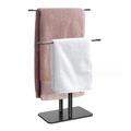 Towel Holder Stand Freestanding Towel Rack 2 Tier Towel Stand For Bathroom Countertop Towel Holder Towel Rack With Square Base Towel Rack Towel Stand Towel Shelf Standing Towel Rack (Color : B)