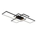 LED Living Room Lamp Ceiling Light Dimmable with Remote Control Square 3 Ring Design Acrylic Chandelier Ceiling Spotlight for Bedroom Dining Room Ceiling Lamp Home Illumination