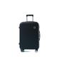 AQQWWER Luggage Set Carry On Luggage,Travel Suitcase On Wheels,Luggage Set,Girl Women Trolley Luggage Bag,Rolling Luggage Case (Color : Schwarz, Size : 18")