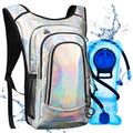 Niggeey Hydration Backpack, Festival Rave Hydration Pack, Water Backpack with 2L Hydration Bladder, Rave Backpack Hydration Pack Hydropack Hydro for Hiking, Biking, Festivals, Raves