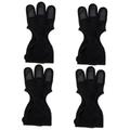 Toddmomy 4pcs Archery Finger Stall Archery Glove Portable Shooting Glove Bow and Finger Glove Shooting Supply Three Gloves Women Accessory Archery Mittens Wax Spandex Recurve Bow Adjustable