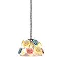 WANGLL Colorful Ceramic Flower Ball Pendant Light Nordic Minimalist Glass Hanging Lighting for Restaurant Bedroom Chandelier Ceiling Light Made in China