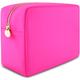 DANCOUR Makeup Bags For Women, Nylon Make Up Bags, Large Makeup Bag, Preppy Makeup Bag, Make Up Pouch Bags For Travel Toiletry Bag, Nylon Pouch, Nylon Makeup Bag, Makeup Bag Large, Hot Pink, L, Nylon