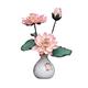 GHFIUR Artificial Flowers Simulated Lotus Ornaments Artificial Flower Decoration Zen Flower Arrangement Artificial Plant Decoration Flower Decoration (Color : Rosso) (Roze)