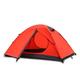 AQQWWER Tents 2 Person Ultralight Double Layer Aluminum Poles Waterproof Windproof Camping Tent Beach Tent (Color : 3 Person Red)