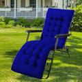 KYMMPL Classic Design Sunlounger Cushion Only Portable Rocking Chair Cushions Simple Anti-slip Bench Cushions for Outdoor Furniture Soft Deck Chair Cushion (Royal Blue,180 * 55)