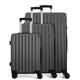 FLIEE Suitcase Set |4 Silent Dual Spinner Wheels |Lightweight Hard Shell Suitcases | TSA 3 Digit Combination Lock | Aluminium Telescopic Handle | 3 Pcs Luggage Sets | (Grey, 3 Piece Full Set)