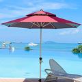 KLLJHB Large Outdoor Parasol, 2.7 M Parasol, With Crank Design,Foldable Patio Balcony Umbrella, Suitable For Table Umbrella, Beach Parasol, Garden Umbrella (