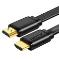 HDMI-compatible Cable 4K*2K High Speed 2.0 Cable HDMI-compatible 3D 1080P HD93Flat cable PVC-KIMLEYS-|15 Meter,1pc