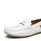 AQQWWER Mens Dress Shoes Mens Loafers Shoes Slip-On Male Sneakers Casual Leather Driving Classic Boat Shoe Brand Design Flats Loafers for Men (Color : White, Size : 13 US)