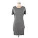 Left Coast by Dolan Casual Dress - Shift: Gray Marled Dresses - Women's Size Medium