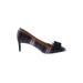 J.Crew Heels: Slip On Stilleto Cocktail Green Plaid Shoes - Women's Size 8 1/2 - Pointed Toe