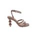 Steven New York Heels: Tan Solid Shoes - Women's Size 5 - Open Toe