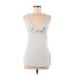 Next Level Apparel Tank Top Silver Marled Scoop Neck Tops - Women's Size Medium