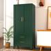 GEITIN Modern Freestanding Wardrobe Armoire with Two Drawers