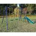 Outdoor 3 in 1 Multifunction Metal Kids Swing Set for Backyard,Playground