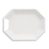 Abode Homewares by TarHong Bamboo Raised Rim Octagonal Platter, 16"