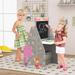 Costway Kids Table & Chair Set with Rotatable Double-sided Magnetic - See Details