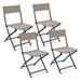 Patio Folding Chairs Set of 4 Portable Lightweight Camping Chair