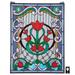 Design Toscano Tulip Treasure Tiffany-Style Stained Glass Window