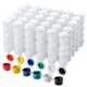 50 Strips Empty Paint Strips Paint Cup Pots Clear Storage Paint Containers Mini Painting Cup Pot